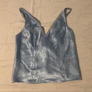 Beautiful Satin Blue Top